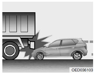 Kia Sportage. Bedingungen, unter denen Airbags nicht ausgelöst werden