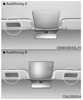 Kia Sportage. Airbag-Warnschilder