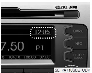 Kia Sportage. Digitale Zeituhr (ausstattungsabhängig)