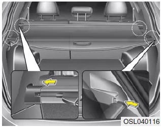 Kia Sportage. Laderaumabdeckung (ausstattungsabhängig)