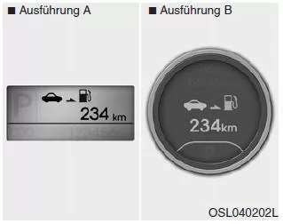 Kia Sportage. Restreichweite (ausstattungsabhängig) (km oder mi)