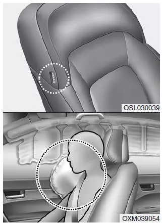 Kia Sportage. Seitenairbag (ausstattungsabhängig)