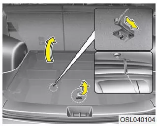 Kia Sportage. Laderaumstaufach (ausstattungsabhängig)