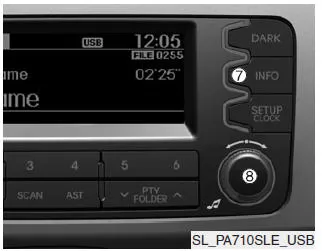 Kia Sportage. Verwendung von USB-Geräten