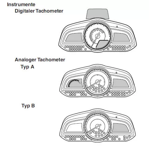 Mazda CX-3. Warn- und Anzeigeleuchten