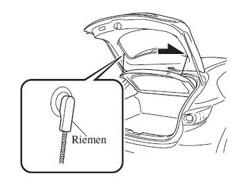 Mazda CX-3. Gepäckraumabdeckung *