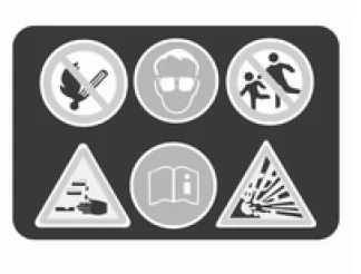 Opel Mokka. Warnschild