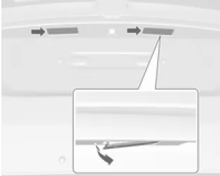 Opel Mokka. Kennzeichenleuchte