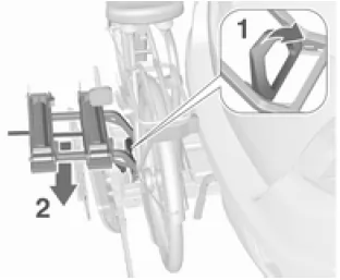 Opel Mokka. Anbaustück befestigen