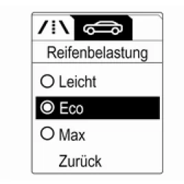 Opel Mokka. Beladungszustand des Fahrzeugs
