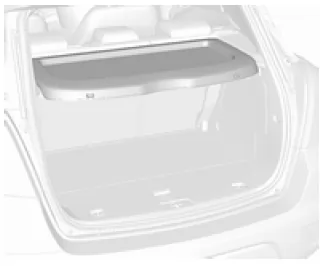 Opel Mokka. Laderaumabdeckung
