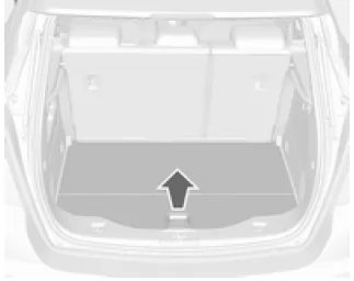 Opel Mokka. Hintere Bodenabdeckung