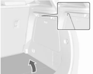 Opel Mokka. Hintere Bodenabdeckung