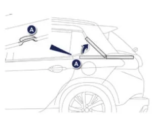 Peugeot 2008. Gepäckraumabdeckung