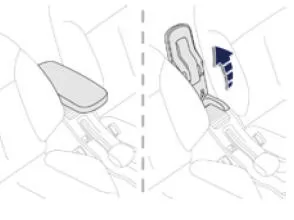 Peugeot 2008. Armlehne vorne