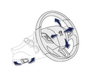 Peugeot 2008. Lenkradverstellung