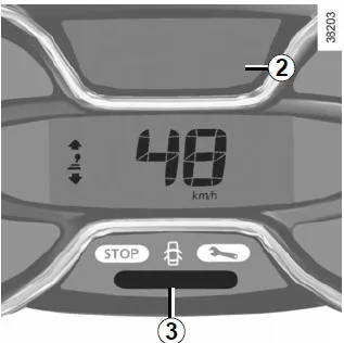Renault Captur. Anzeige des Fahrstils