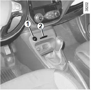 Renault Captur. Funktion des Zubehörs