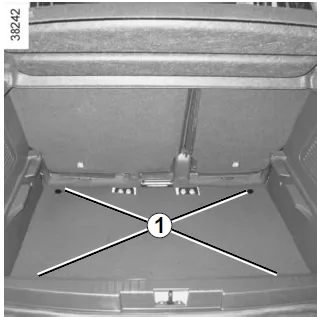 Renault Captur. Transport von Gegenständen im Gepäckraum