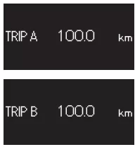 Tageskilometerzähler A und B