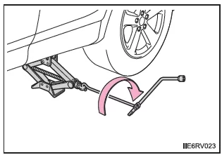 Radwechsel bei einer Reifenpanne