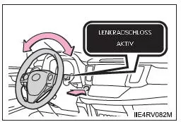 Wenn sich das Lenkradschloss nicht entriegeln lässt