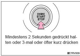 Wenn Ihr Fahrzeug in einem Notfall angehalten werden muss