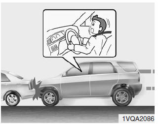 Kia Sportage. Bedingungen, unter denen Airbags nicht ausgelöst werden