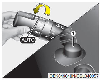 Kia Sportage. Automatische Lichtsteuerung (ausstattungsabhängig)
