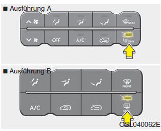 Kia Sportage. Heckscheibenheizung