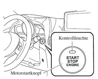 Mazda CX-3. Anlassen des Motors 