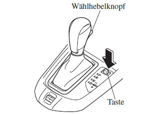 Mazda CX-3. Aufheben der Schaltsicherung
