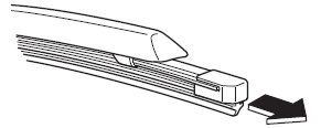 Mazda CX-3. Ersetzen der Scheibenwischerblätter oder Gummis