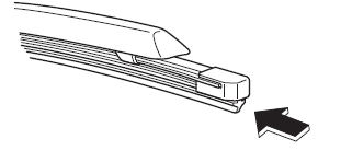 Mazda CX-3. Ersetzen der Scheibenwischerblätter oder Gummis
