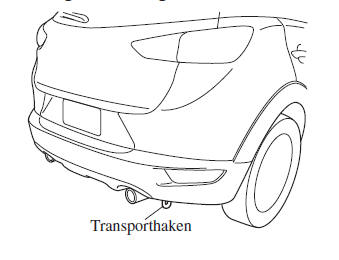 Mazda CX-3. Hinterer Transporthaken