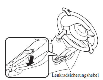 Mazda CX-3. Lenkradeinstellung