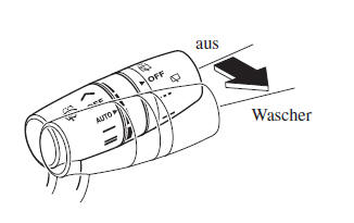 Mazda CX-3. Scheibenwaschanlage