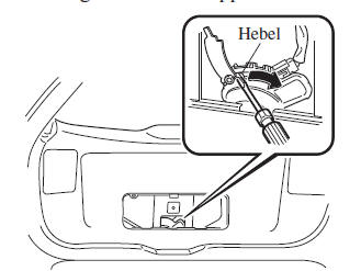 Mazda CX-3. Wenn die Heckklappe nicht geöffnet werden kann