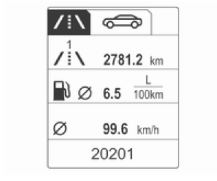 Opel Mokka. Bordcomputer 