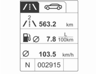 Opel Mokka. Bordcomputer 