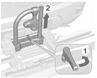 Opel Mokka. Fahrradträger abmontieren