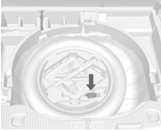 Opel Mokka. Verstauen eines beschädigten vollwertigen Rads im Laderaum