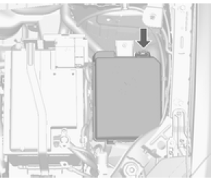 Opel Mokka. Sicherungskasten im Motorraum