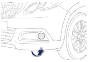 Peugeot 2008. Austausch der Glühlampen der Nebelscheinwerfer / Kurvenlicht