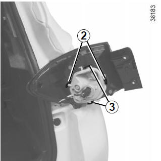 Renault Captur. Schluss-/Bremsleuchte und Blinkleuchte