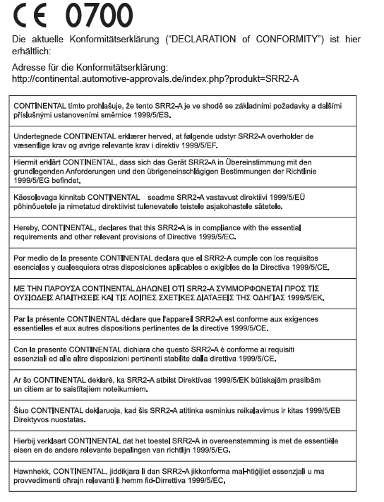 Zertifizierung für den Spurwechsel-Assistenten