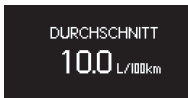 Durchschnittlicher Kraftstoffverbrauch