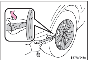 Radwechsel bei einer Reifenpanne